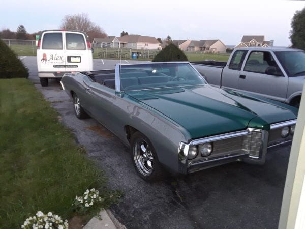 Green Car Upholstered Interior