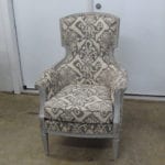 Unique Pattern Wood Chair Upholstered