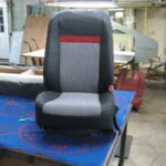 Gray and Black Upholstered Seats