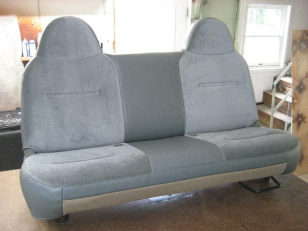 2 Gray upholstered Back seats
