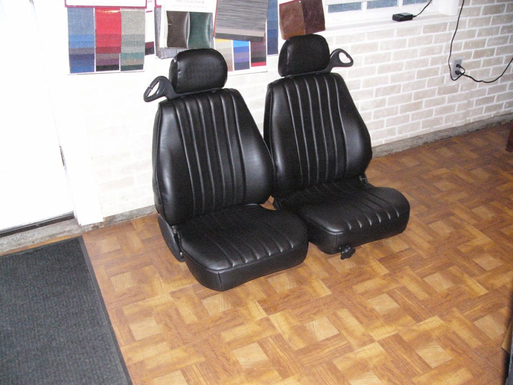 Black Leather Upholstered Seats