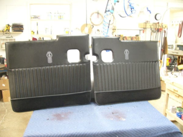 Car Upholstery Side Panels on Doors Reupholstered