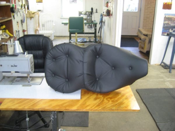 Motorcycle upholstered seat