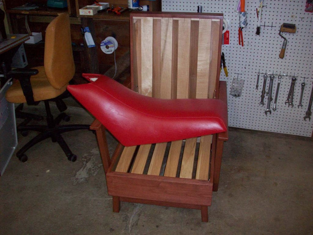 Red Motorcycle Seat Upholstery Lebanon County PA