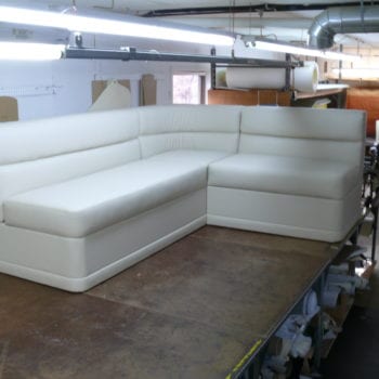Custom Corner Sofabed Upholstery for Ocean Boat
