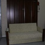 Murphy bed with sofa in front restoration