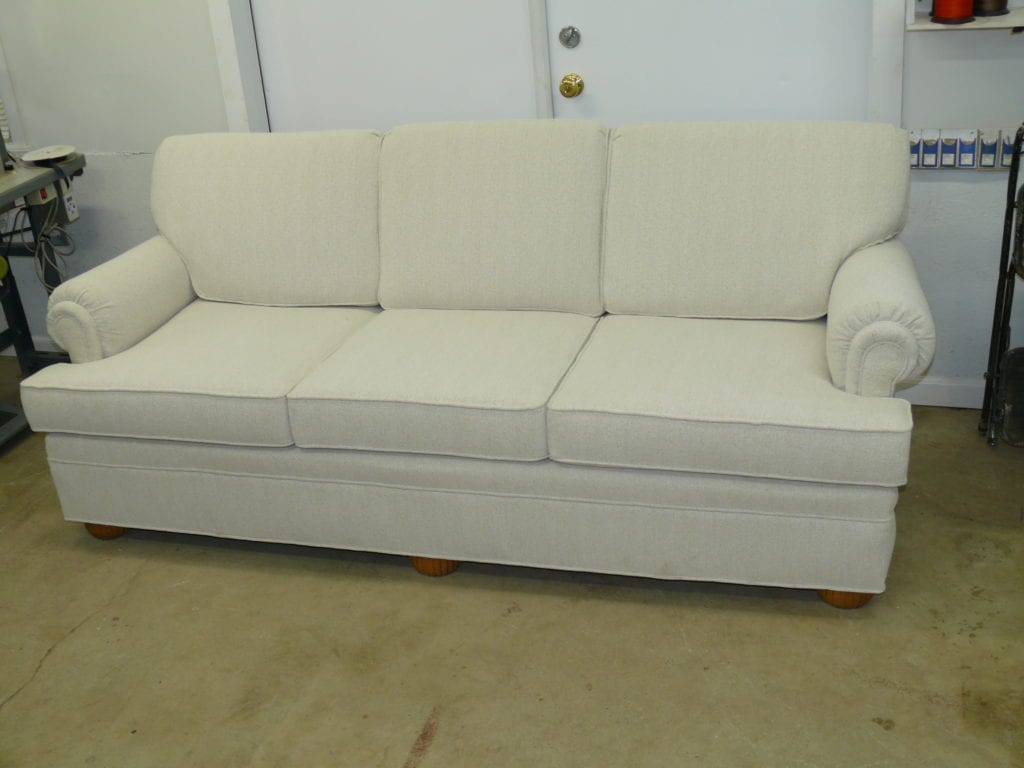 3 Person Sofa Reupholstered for a customer in Lebanon County PA