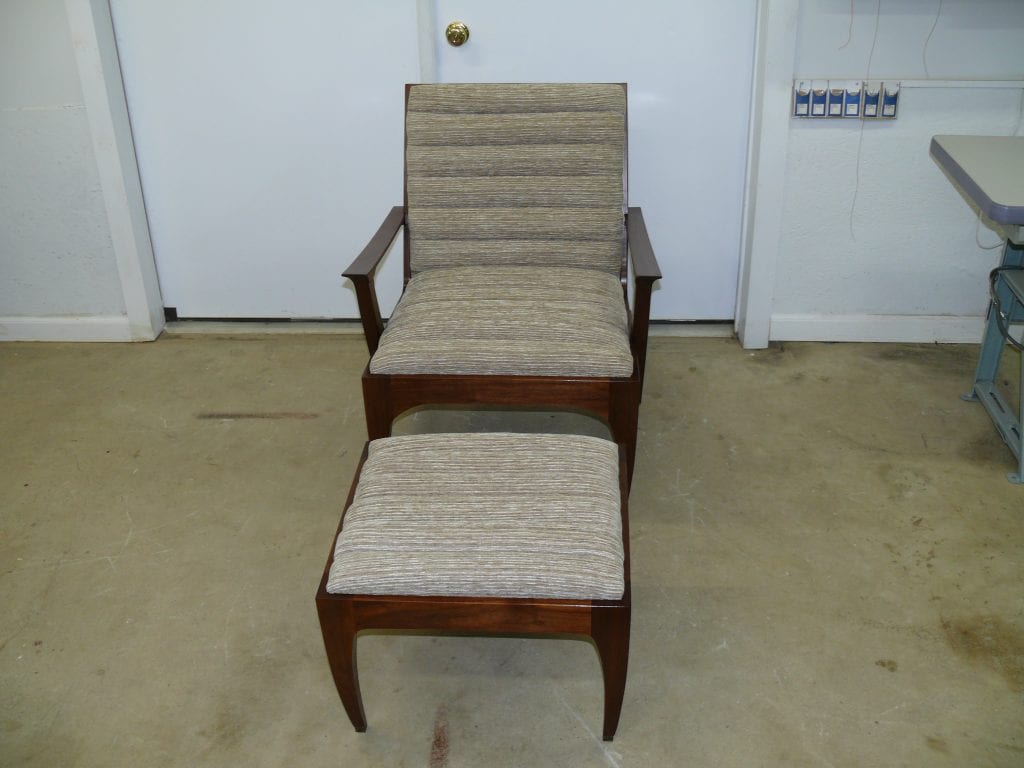 Upholstery modern channel back chair