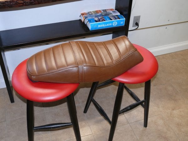 Custom leather motorcycle seat Upholstery