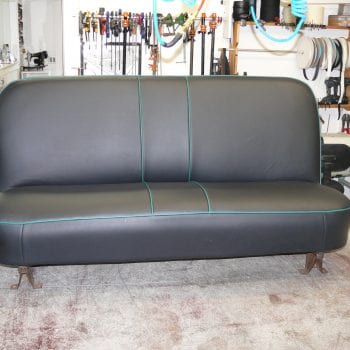 Chevy 1972 leather bench seat restoration