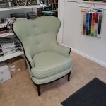 Upholstery Antique Chair with Nail Trim