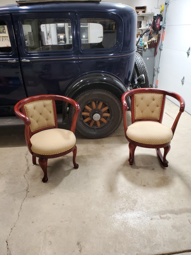 Antique Rocking Chair & Loveseat Sofa restorations