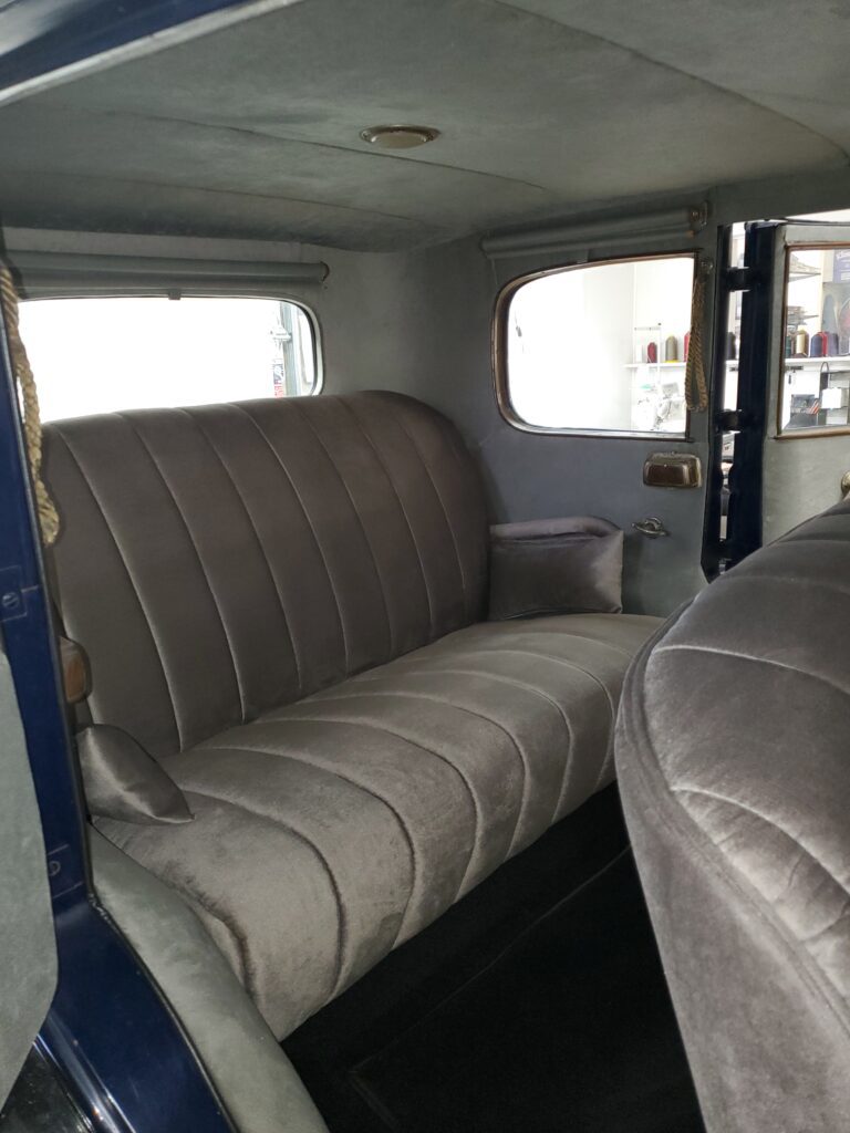 Blue Buick 1930 Rear Upholstered Seats