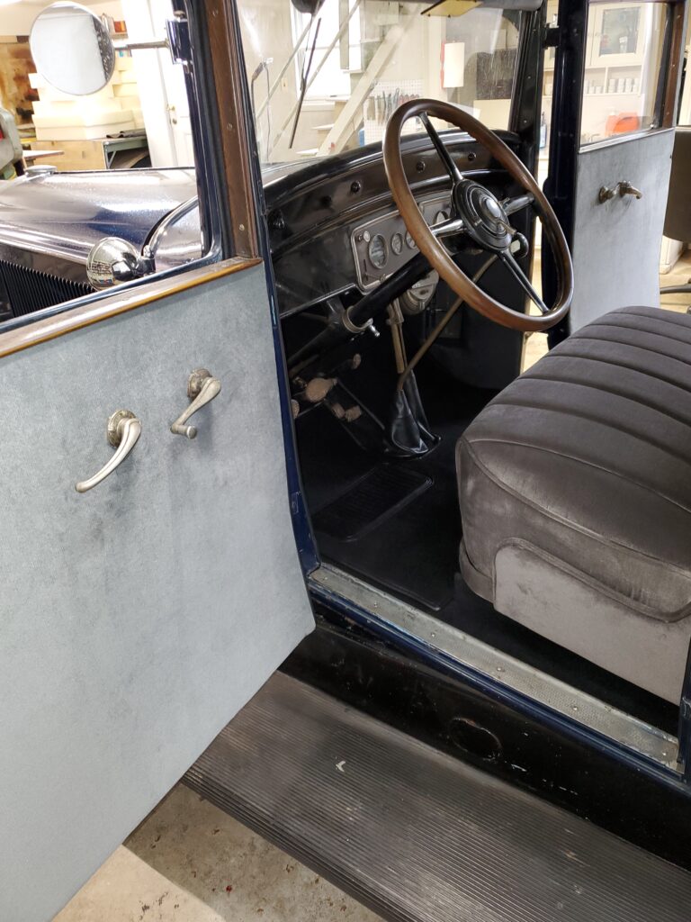 Blue Buick 1930 Front Upholstered Seats