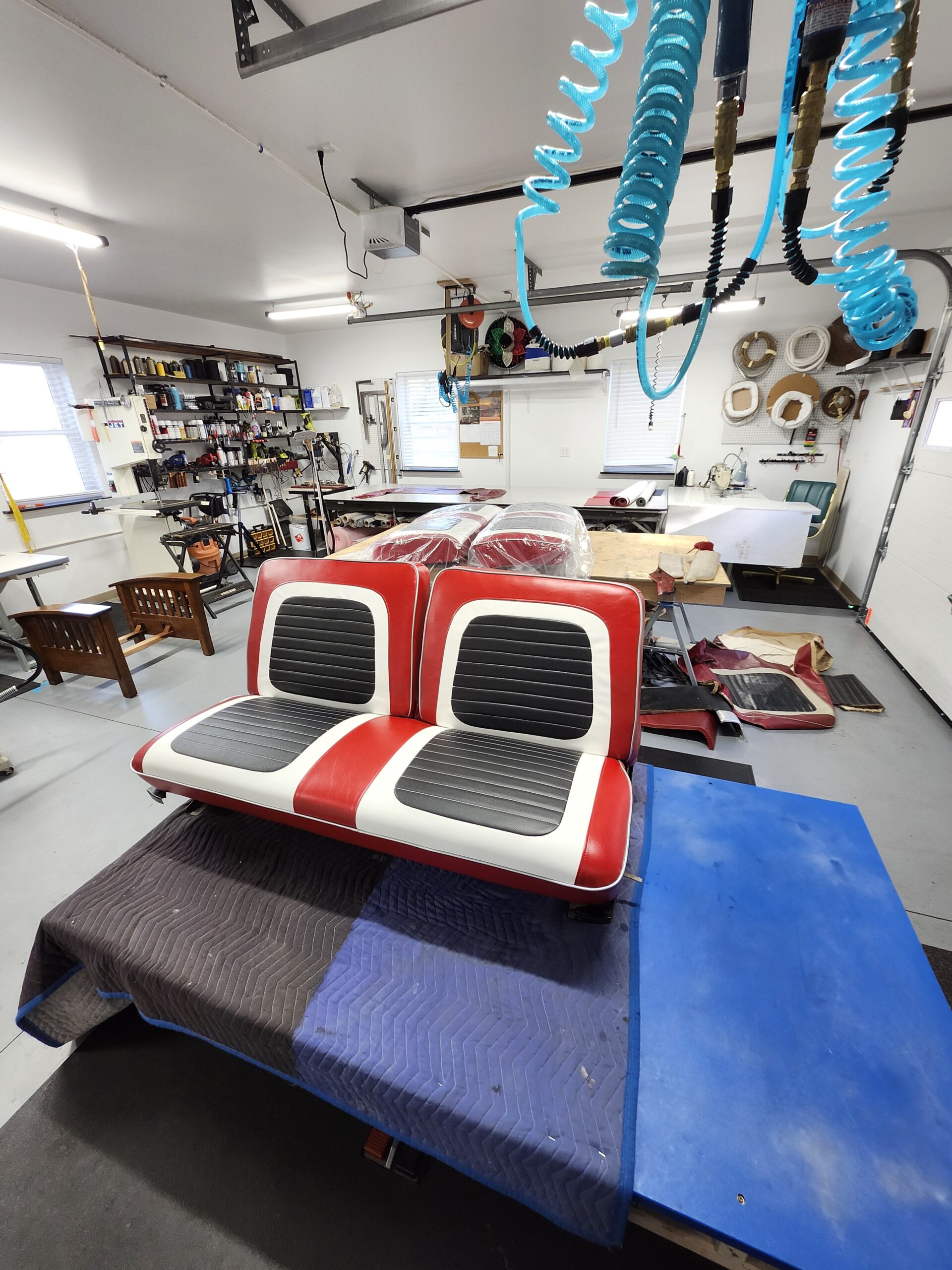 Completed 1959 Ford Fairlane interior restoration — Alex Upholstery Shop serving York PA and South-Central Pennsylvania