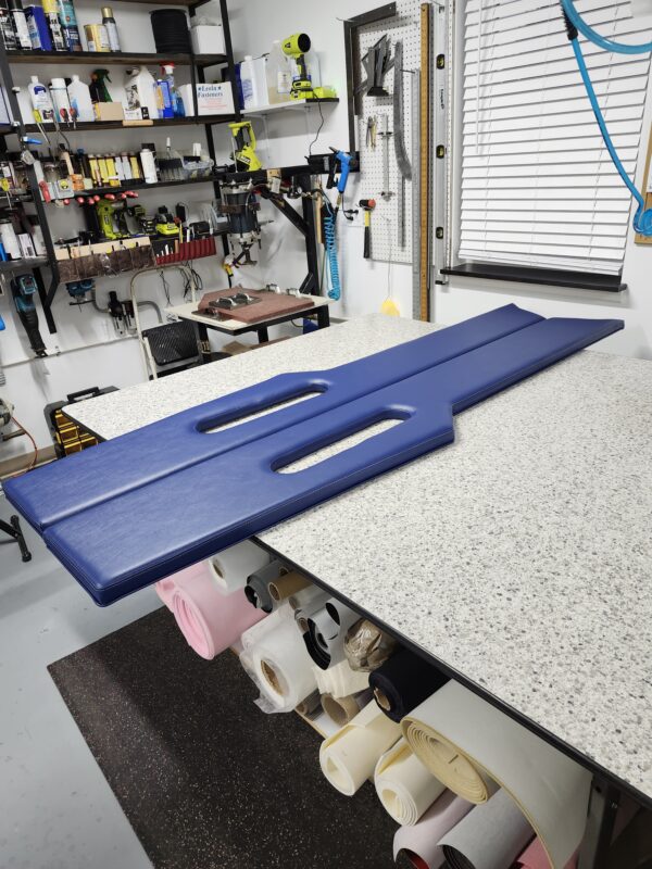 Rinker boat upholstery restoration custom boat cushion replacement PA boat seat upholstery Pocono PA